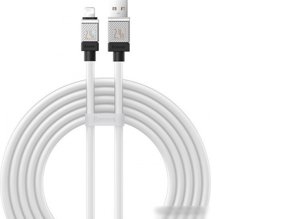 Кабель Baseus CoolPlay Series Fast Charging Cable 2.4A USB Type-A - Lightning (2 м, белый)