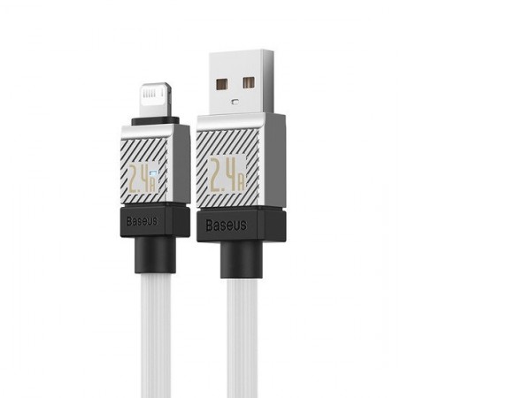 Кабель Baseus CoolPlay Series Fast Charging Cable 2.4A USB Type-A - Lightning (2 м, белый)
