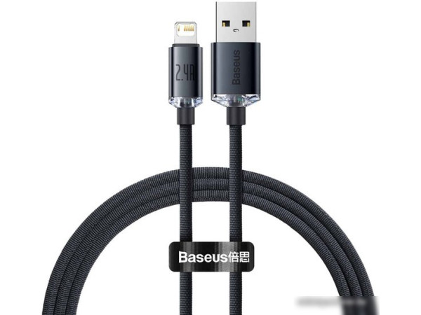Кабель Baseus CAJY000101 USB Type-A - Lightning (2 м, черный)