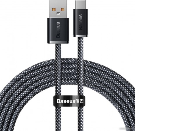 Кабель Baseus Dynamic Series Fast Charging Data Cable 100W USB Type-A - USB Type-C (2 м, серый)