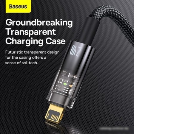 Кабель Baseus Explorer USB Type-A - Lightning (1 м, черный)