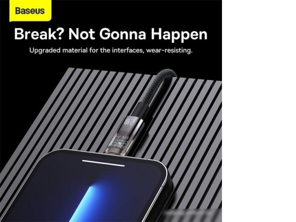 Кабель Baseus Explorer USB Type-A - Lightning (1 м, черный)