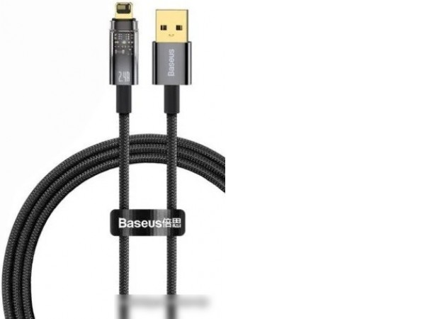 Кабель Baseus Explorer USB Type-A - Lightning (2 м, черный)