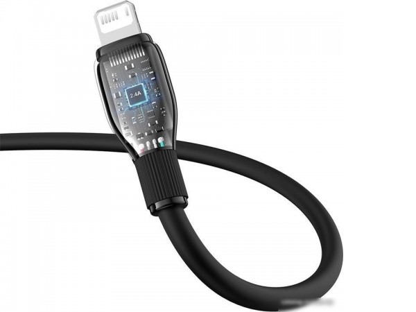 Кабель Baseus Pudding Series USB Type-A - Lightning (2 м, черный)