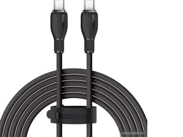 Кабель Baseus Pudding Series Fast Charging Cable 100W USB Type-C - USB Type-C (2 м, черный)