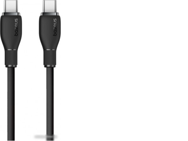Кабель Baseus Pudding Series Fast Charging Cable 100W USB Type-C - USB Type-C (2 м, черный)