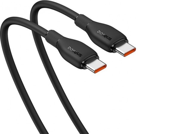Кабель Baseus Pudding Series Fast Charging Cable 100W USB Type-C - USB Type-C (2 м, черный)