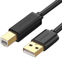 Кабель Ugreen US135 USB Type-A - USB Type-B (1.5 м, черный)