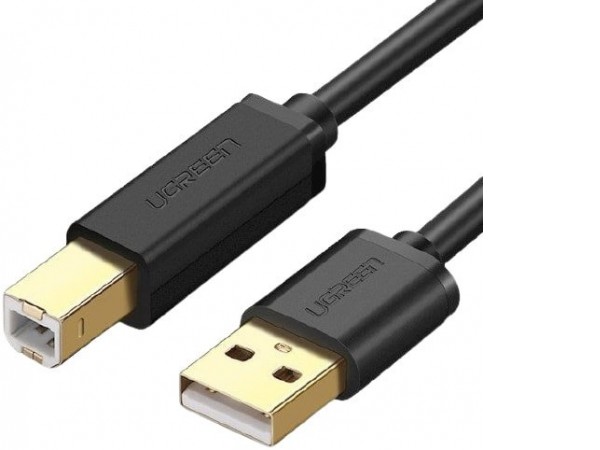 Кабель Ugreen US135 USB Type-A - USB Type-B (1.5 м, черный)
