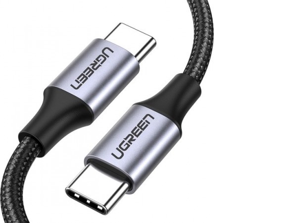 Кабель Ugreen US261 50152 USB Type-C - USB Type-C (2 м, черный)