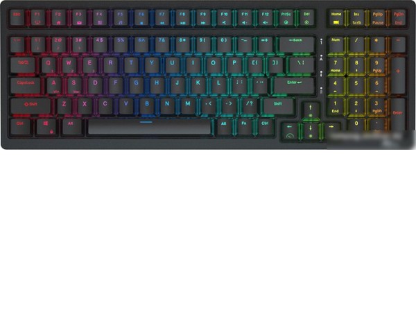 Клавиатура Royal Kludge RK98 RGB (черный, RK Brown)