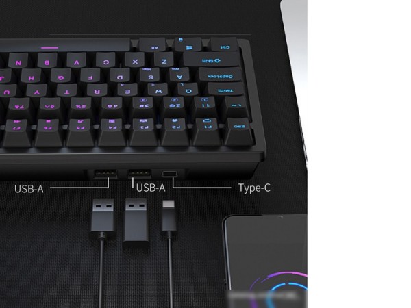 Клавиатура Royal Kludge RK98 RGB (черный, RK Brown)