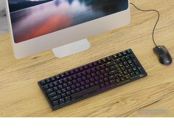 Клавиатура Royal Kludge RK98 RGB (черный, RK Brown)