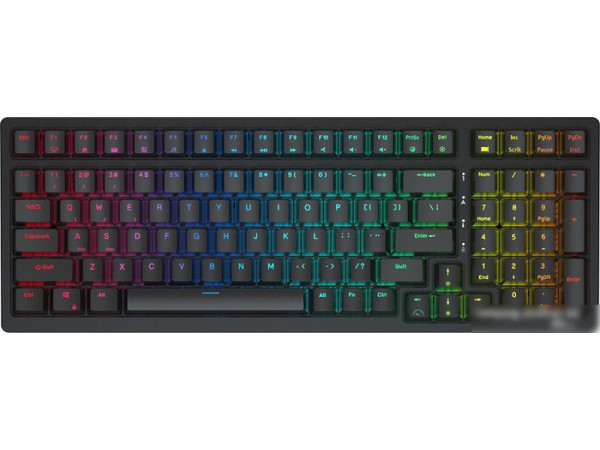 Клавиатура Royal Kludge RK98 RGB (черный, RK Red)