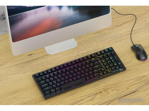 Клавиатура Royal Kludge RK98 RGB (черный, RK Red)