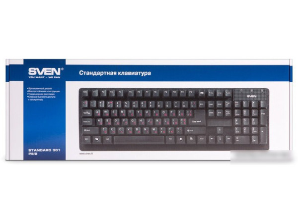 Клавиатура SVEN Standard 301 Black