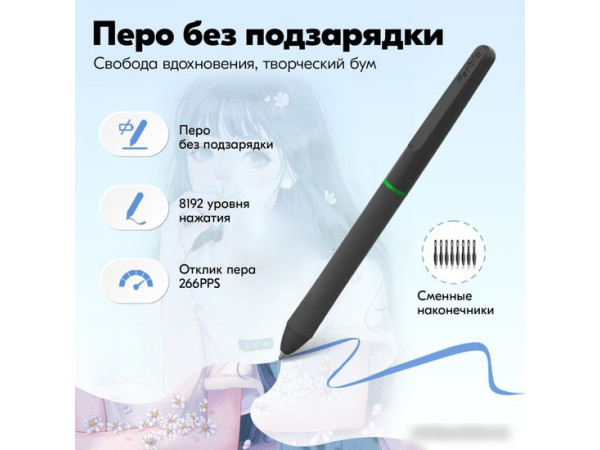 Графический планшет Parblo Ninos N4 (черный)