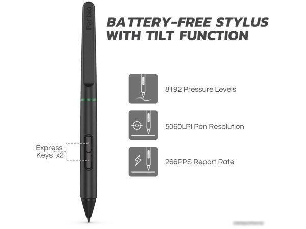 Графический планшет Parblo Ninos S (черный)