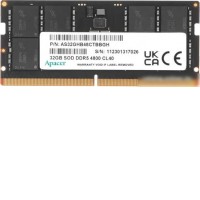 Оперативная память Apacer 32ГБ DDR5 SODIMM 4800 МГц AS32GHB48CTBBGH