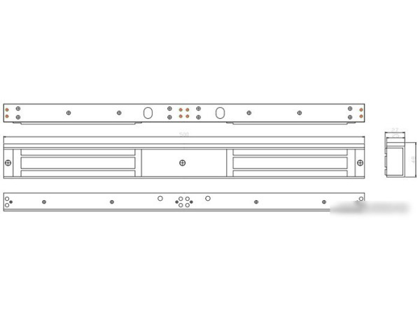 Электромагнитный замок ZKTeco CM-280D