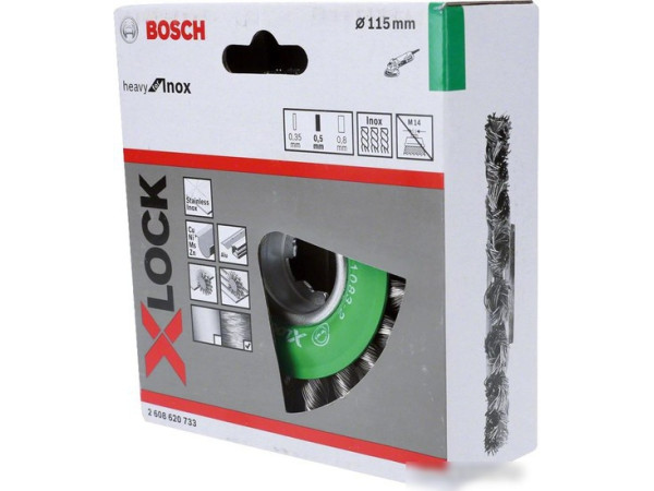 Щетка для электроинструмента Bosch X-LOCK Heavy for Inox 2608620733