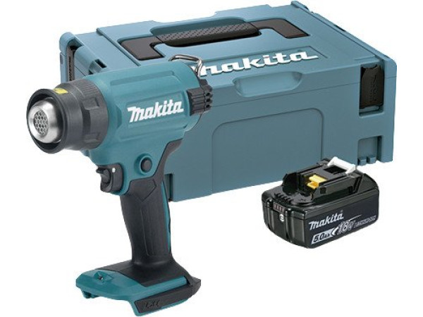 Промышленный фен Makita DHG180RT1J (с 1-им АКБ)