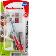 Дюбель-костыль Fischer EasyHook Angle DuoPower 10x50 K NV 557918 (2 шт)