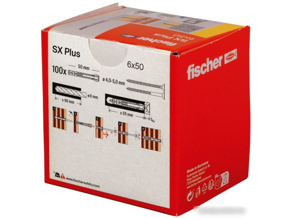 Дюбель универсальный Fischer SX Plus 6X50 568106 (100 шт)