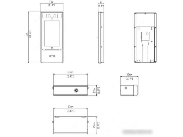 Терминал распознавания лиц Uniview OET-213H
