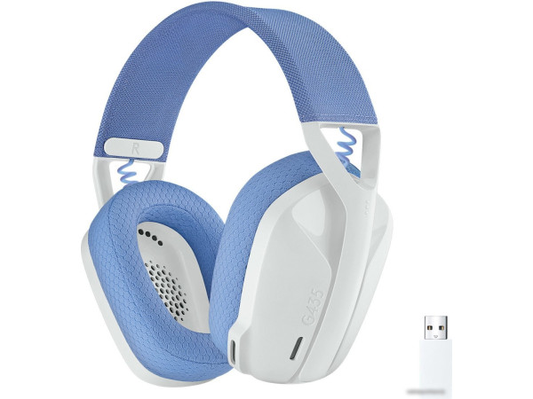 Наушники Logitech G435 Lightspeed (белый/сиреневый)