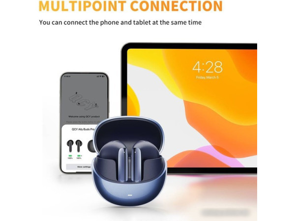 Наушники QCY AilyBuds Pro (темно-синий)