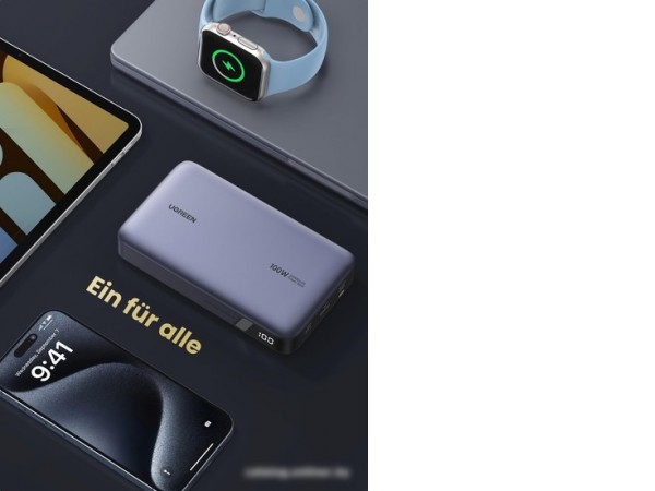 Внешний аккумулятор Ugreen PB720 20000mAh (серый)