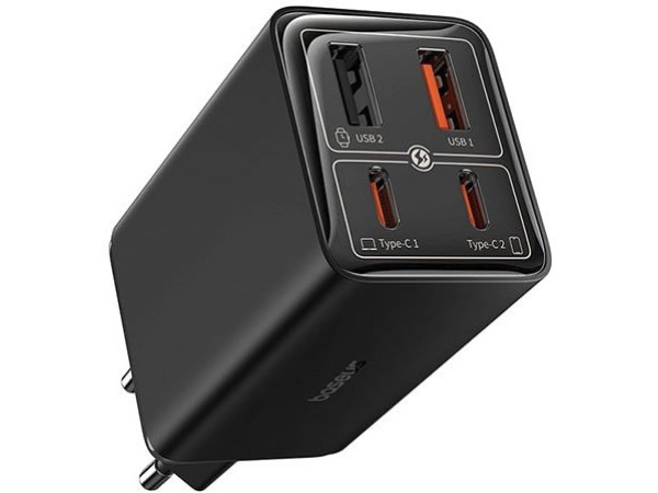 Сетевое зарядное Baseus GaN6 Pro Fast Charger 2C+2U 65W P10162701113-00 (черный)