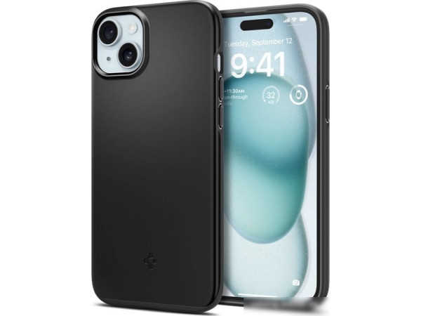Чехол для телефона Spigen Thin Fit для iPhone 15 ACS06776 (черный)