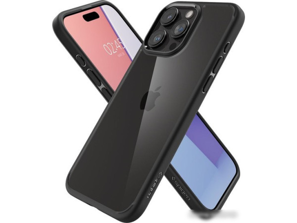 Чехол для телефона Spigen Ultra Hybrid для iPhone 15 Pro Max ACS06570 (черный)