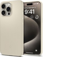 Чехол для телефона Spigen Thin Fit для iPhone 15 Pro Max ACS06551 (бежевый)
