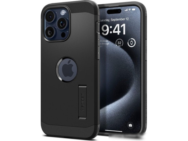 Чехол для телефона Spigen Tough Armor (MagFit) для iPhone 15 Pro ACS06733 (черный)
