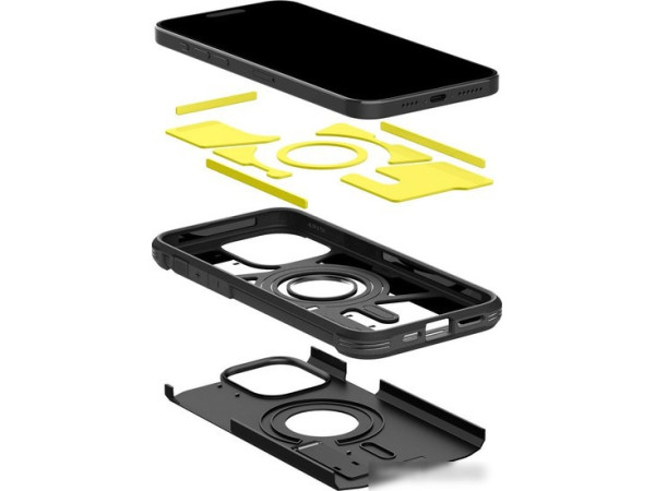 Чехол для телефона Spigen Tough Armor (MagFit) для iPhone 15 Pro ACS06733 (черный)