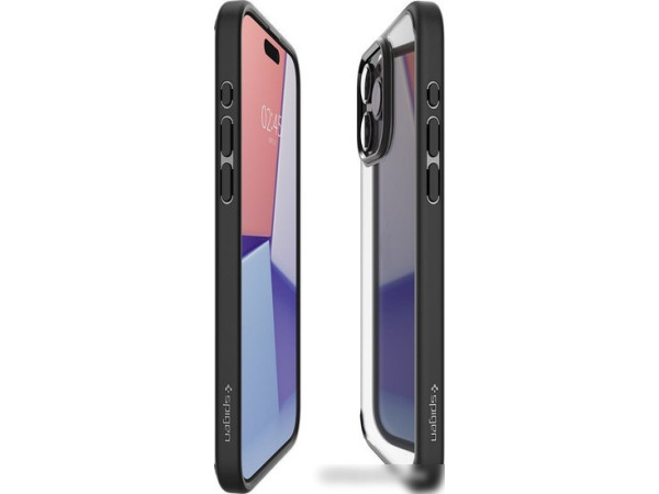 Чехол для телефона Spigen Ultra Hybrid для iPhone 15 Pro ACS06713 (черный)