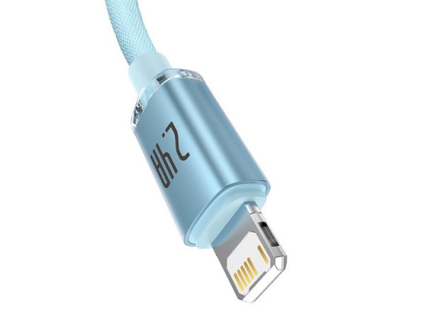 Кабель Baseus Crystal Shine USB Type-A - Lightning (2 м, голубой)