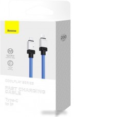 Кабель Baseus CoolPlay Series USB Type-C - Lightning (2 м, голубой)