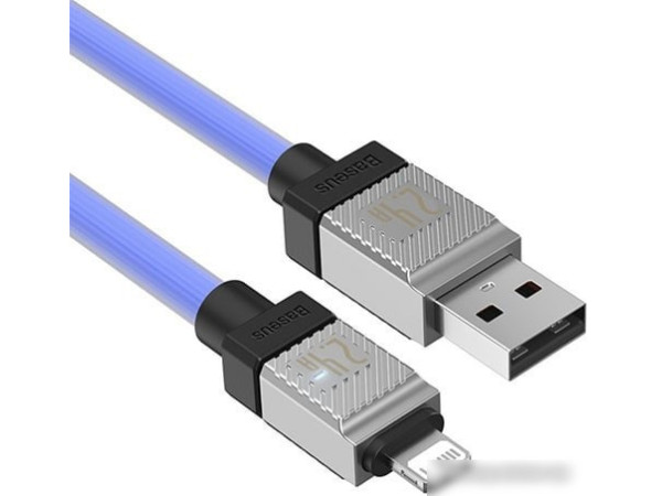 Кабель Baseus CoolPlay Series Fast Charging Data Cable 2.4A USB Type-A - Lightning (1 м, синий)