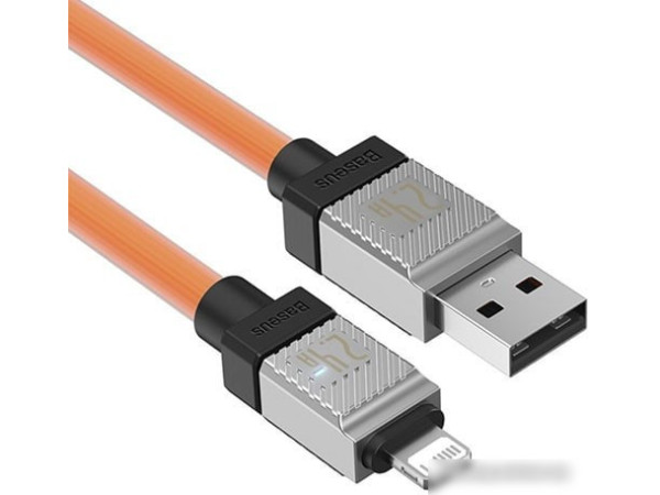 Кабель Baseus CoolPlay Series Fast Charging Data Cable 2.4A USB Type-A - Lightning (1 м, оранжевый)
