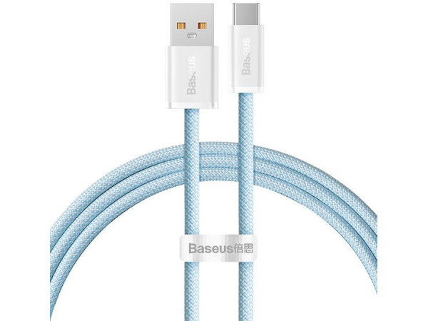 Кабель Baseus Dynamic Series USB Type-A - USB Type-C (1 м, голубой)