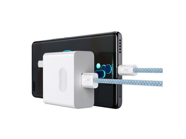 Кабель Baseus Dynamic Series USB Type-A - USB Type-C (1 м, голубой)