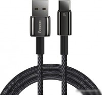 Кабель Baseus Tungsten Gold USB Type-A - USB Type-C (1 м, черный)