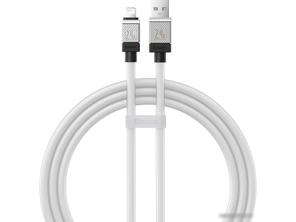 Кабель Baseus CoolPlay Series USB Type-A - Lightning (1 м, белый)