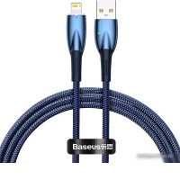 Кабель Baseus Glimmer Series Fast Charging Data Cable USB Type-A - Lightning 2.4A CADH000303 (2 м, синий)