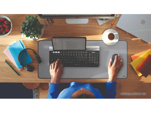 Коврик для мыши Logitech Desk Mat (серый)