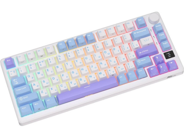 Клавиатура Royal Kludge RK-M75 RGB (Taro Milk, RK Silver)